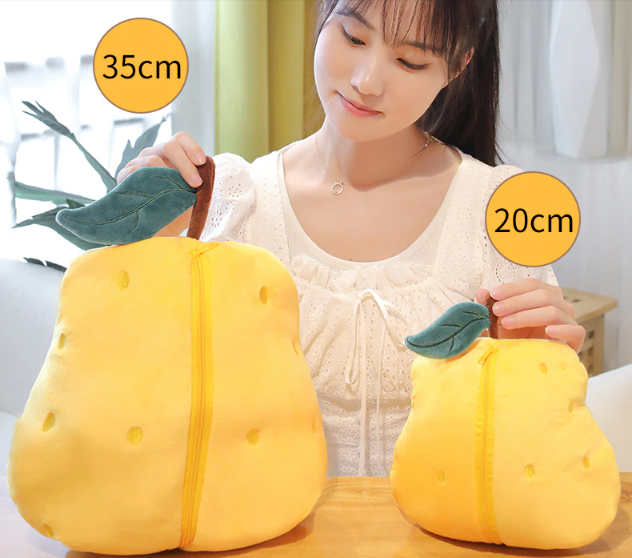 Funny Duck In Pear/Heart Bag Plush Toys 20-35cm