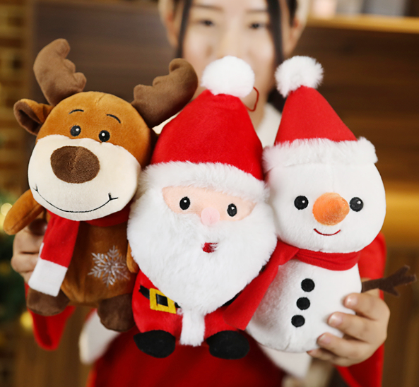 Christmas (Santa Claus/Reindeer/Snowman/Grandma) Plush Toys 23cm/40cm/50cm