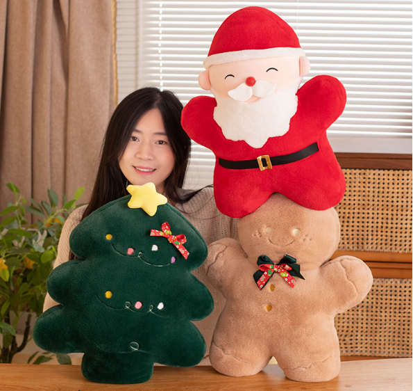 Christmas (Santa Claus/Gingerbread Man/Tree) Plush Toys 45cm