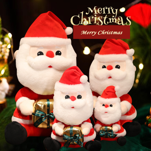 Christmas (Santa Claus with Present) Plush Toys 28cm-60cm