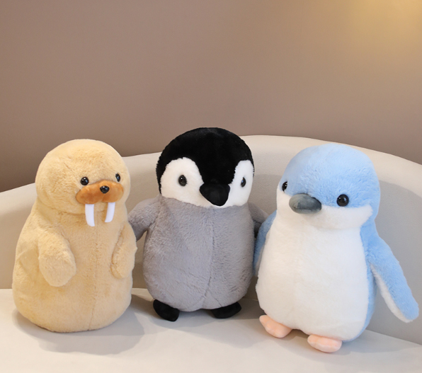 Animal(Blue/Grey Penguin,Walrus) Plush Toys 35cm/45cm