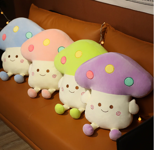 Mushroom Hand Warmer Pillow Plush Toys 43x43cm