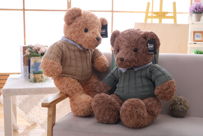 Teddy Bear With Sweater Plush toys 50cm/75cm/110cm