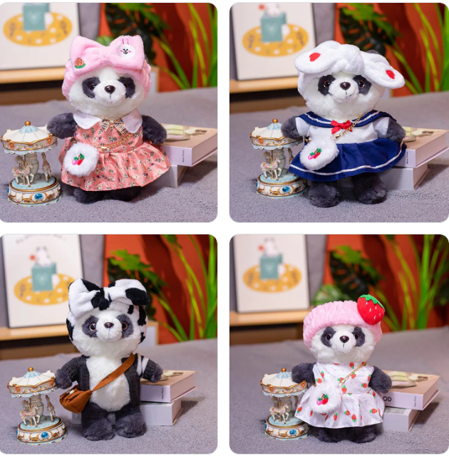 Panda (Dress Up) Plush Toys 30cm 22 styles