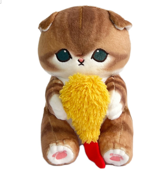 Mofusand Cat  With Shark/Fried Shrimp Plush Toys 4 styles