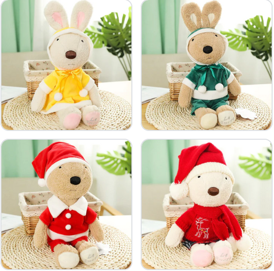 Rabbit with Christmas Dress Up Plush Toys 30/45/60cm - 6 styles