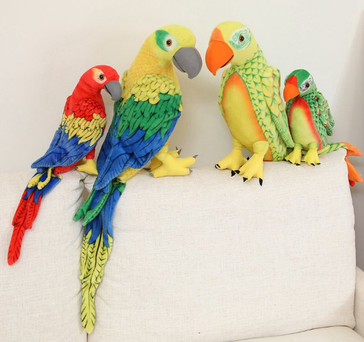 Parrot Lifelike Plush Toys 50cm/70cm - 6 styles