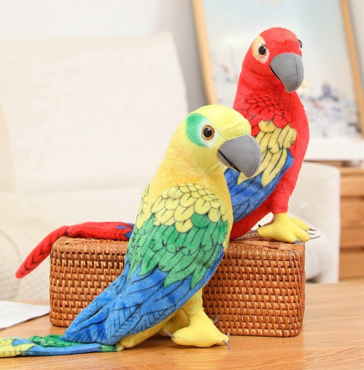 Parrot Lifelike Plush Toys 50cm/70cm - 6 styles