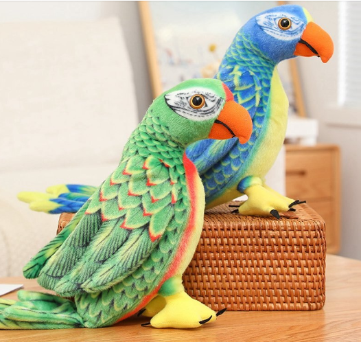 Parrot Lifelike Plush Toys 50cm/70cm - 6 styles