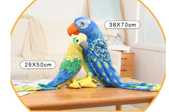 Parrot Lifelike Plush Toys 50cm/70cm - 6 styles