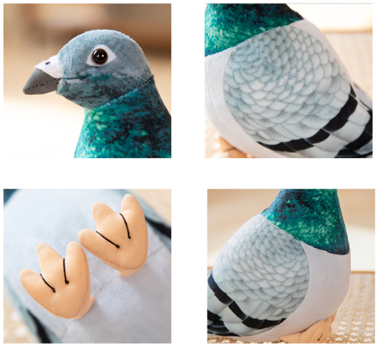 Bird (Magpie/Pigeon) Lifelike Plush Toys 20cm