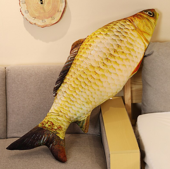 Fish Lifelike/3D Simulation Plush Toys 30/40/60/80cm - Grass carp/Crucian carp/Red carp/Clownfish