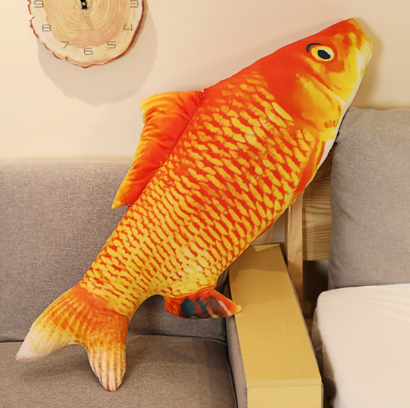 Fish Lifelike/3D Simulation Plush Toys 30/40/60/80cm - Grass carp/Crucian carp/Red carp/Clownfish