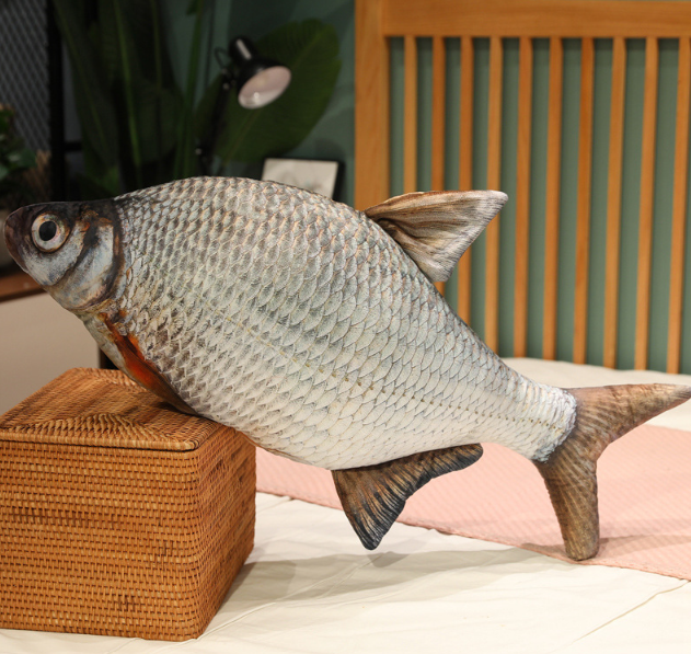 Fish Lifelike/3D Simulation Plush Toys 30/40/60/80/100cm -Tilapia/Carp/Bream