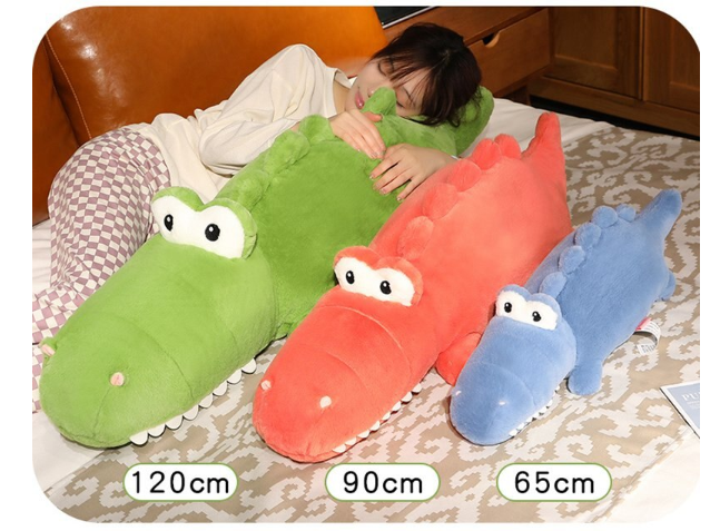 Cute Crocodile Plush Toys 65/90/120cm - Blue/Green/Red