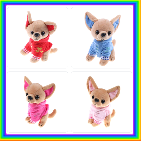 Cute Chihuahua Dog Plush Toys 17cm - 4 styles