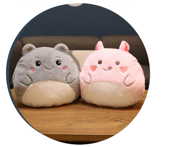 Animal (Bear/Dinosaur/Unicorn/Rabbit/Dog/Cat) Hand Warmer Plush Toys 36x30cm