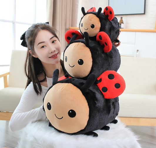 Cute Insect(Bee/Ladybug) Plush Toys 20/30/40cm