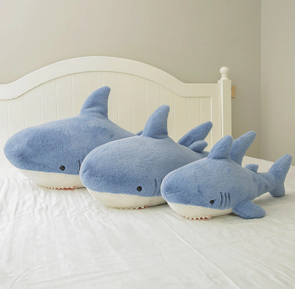 Narwhal (Blue/Pink) And Shark(Blue/Grey) Plush Toys 60/90/120cm