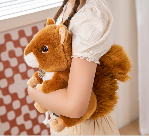 Brown Squirrel Plush Toys 17/25/30cm - 3 Styles