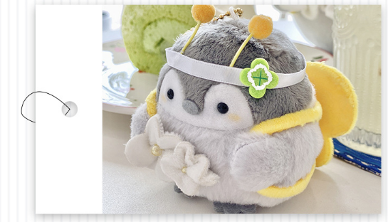 Cute Penguin (Dress Up Bee) Plush Keychains