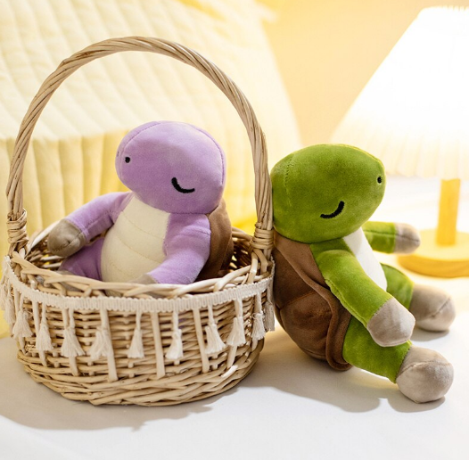 Cute Sleeping Turtle Plush Toys 18cm - Blue/Green/Pink/Purple