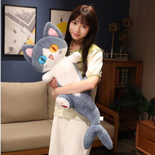 Funny Blue Shark Cat Hybrid Plush Toys 50/85/135cm