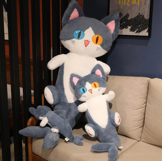 Funny Blue Shark Cat Hybrid Plush Toys 50/85/135cm