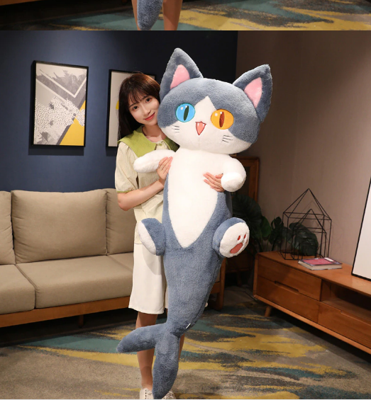 Funny Blue Shark Cat Hybrid Plush Toys 50/85/135cm