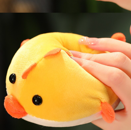 Squishy Cute Puffer Fish Plush Toys 15cm - Green/Yellow/Blue/Black/Pink/Grey