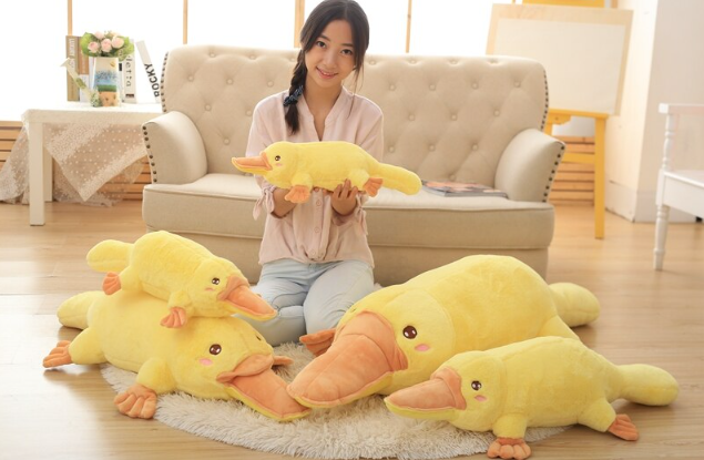 Cute Yellow Platypus Plush Toys 50/60/80/100/120cm