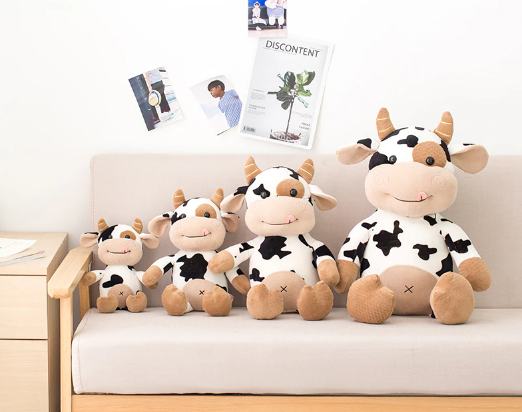 Cute Cow Plush Toys 30/40/50/75cm