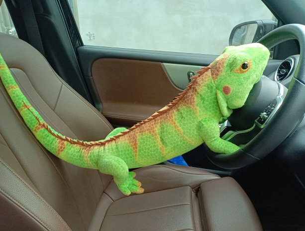 Chameleon Lifelike Plush Toys 65cm/95cm - Light Green/Dark Green