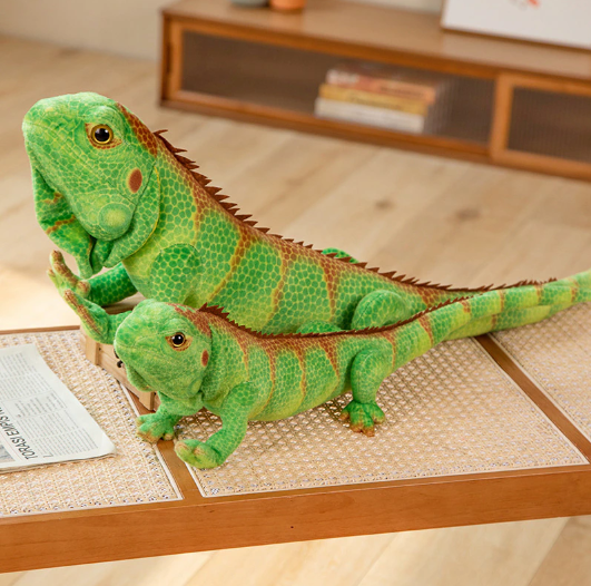 Chameleon Lifelike Plush Toys 65cm/95cm - Light Green/Dark Green