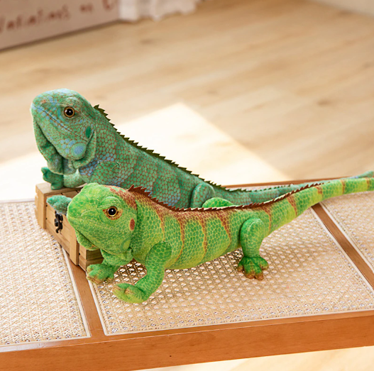 Chameleon Lifelike Plush Toys 65cm/95cm - Light Green/Dark Green