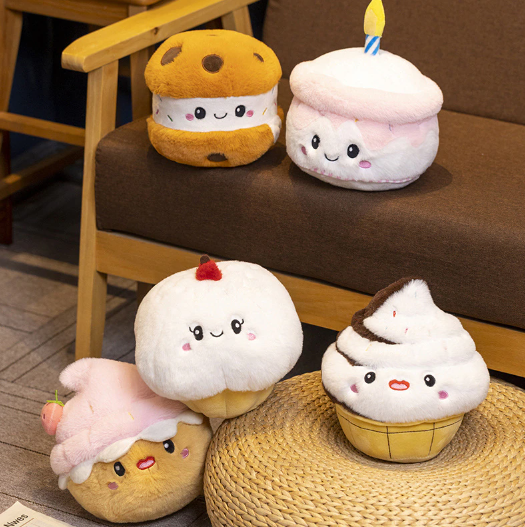 Cake Plush Toys 15-20cm - 5 Styles