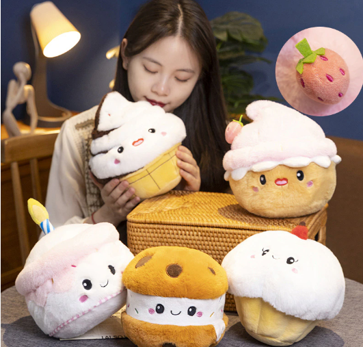 Cake Plush Toys 15-20cm - 5 Styles