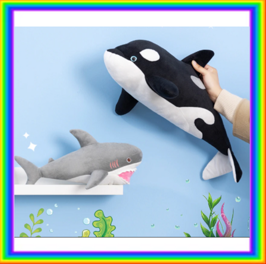 Killer Whale/Great White Shark Plush Toys 35/50cm