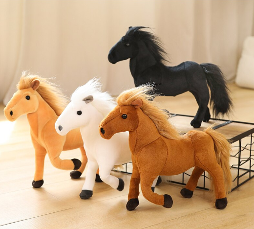 Horse Lifelike Plush Toy - 4 Styles