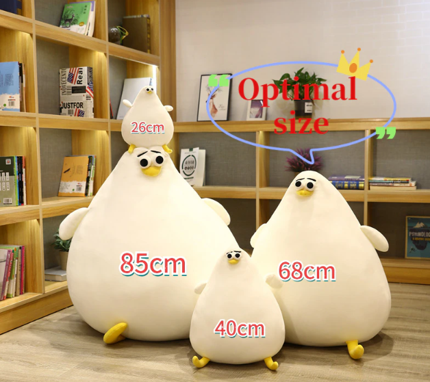 Funny Seagull (Squishy White) Plush Toys 26cm/40cm/68cm/85cm - 2 Choices