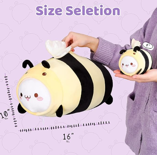 Cat/Bee/Panda Mother With 4 Babies Plush Toys - 5 Choices