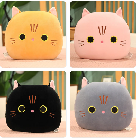 Cat Plush Toys 30cm/With Hand Warmer 30cm/ With Blanket 30cm - Orange/Black/Grey/Pink