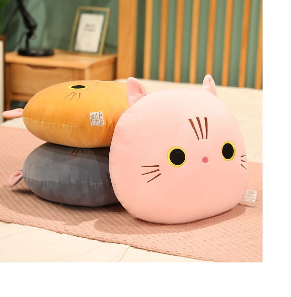 Cat Plush Toys 30cm/With Hand Warmer 30cm/ With Blanket 30cm - Orange/Black/Grey/Pink