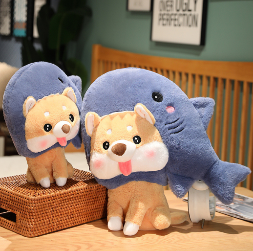 Funny Shark Dog Plush Toys 30/45cm