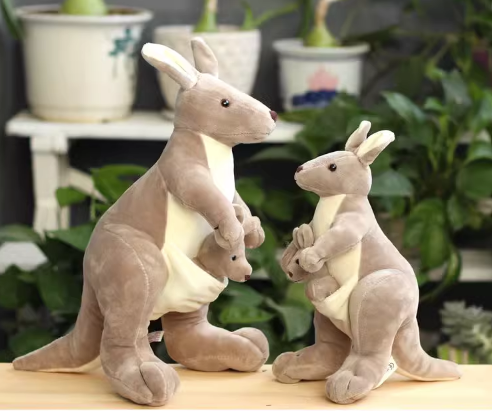 Cute Kangaroo With Joey Plush Toys 26/35cm