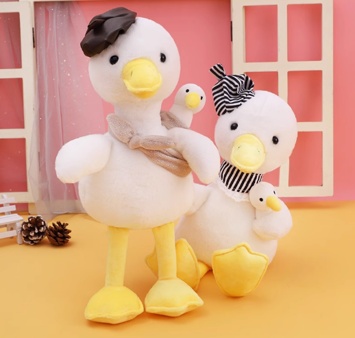 Father/Mother Duck With Duckling Plush Toys 35cm - 3 Choices