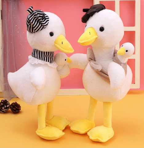 Father/Mother Duck With Duckling Plush Toys 35cm - 3 Choices