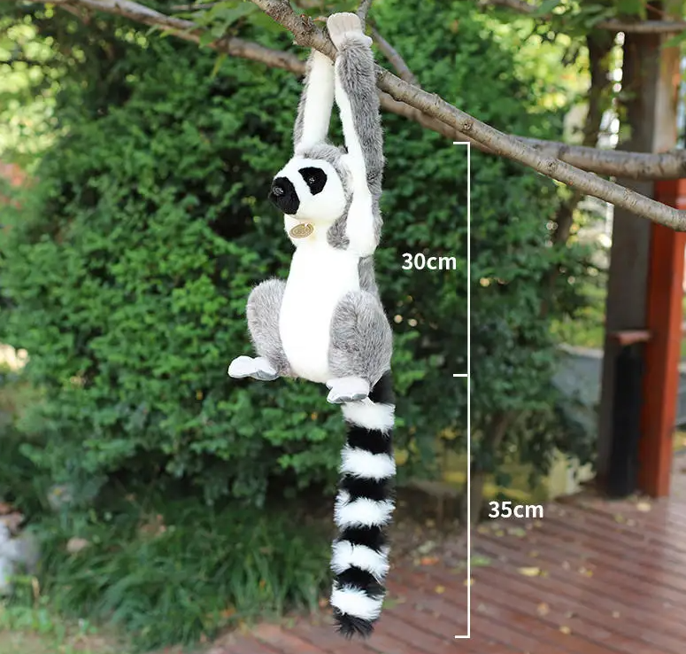 Lemur With/Without Long Arm Lifelike Plush Toys 28cm