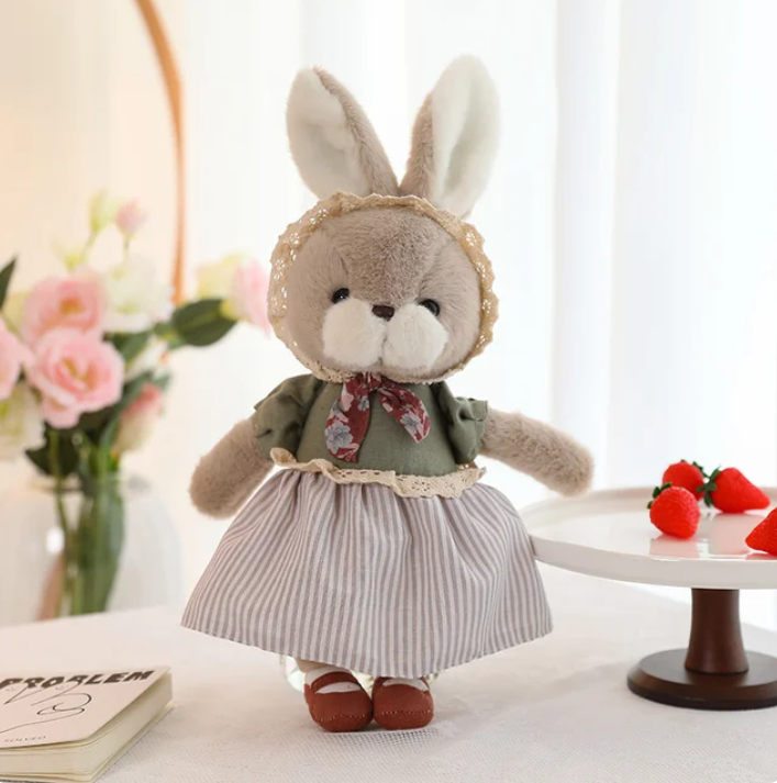 Cute Rabbit/Bear (Dress-up) Plush Toys 28cm - 6 Styles