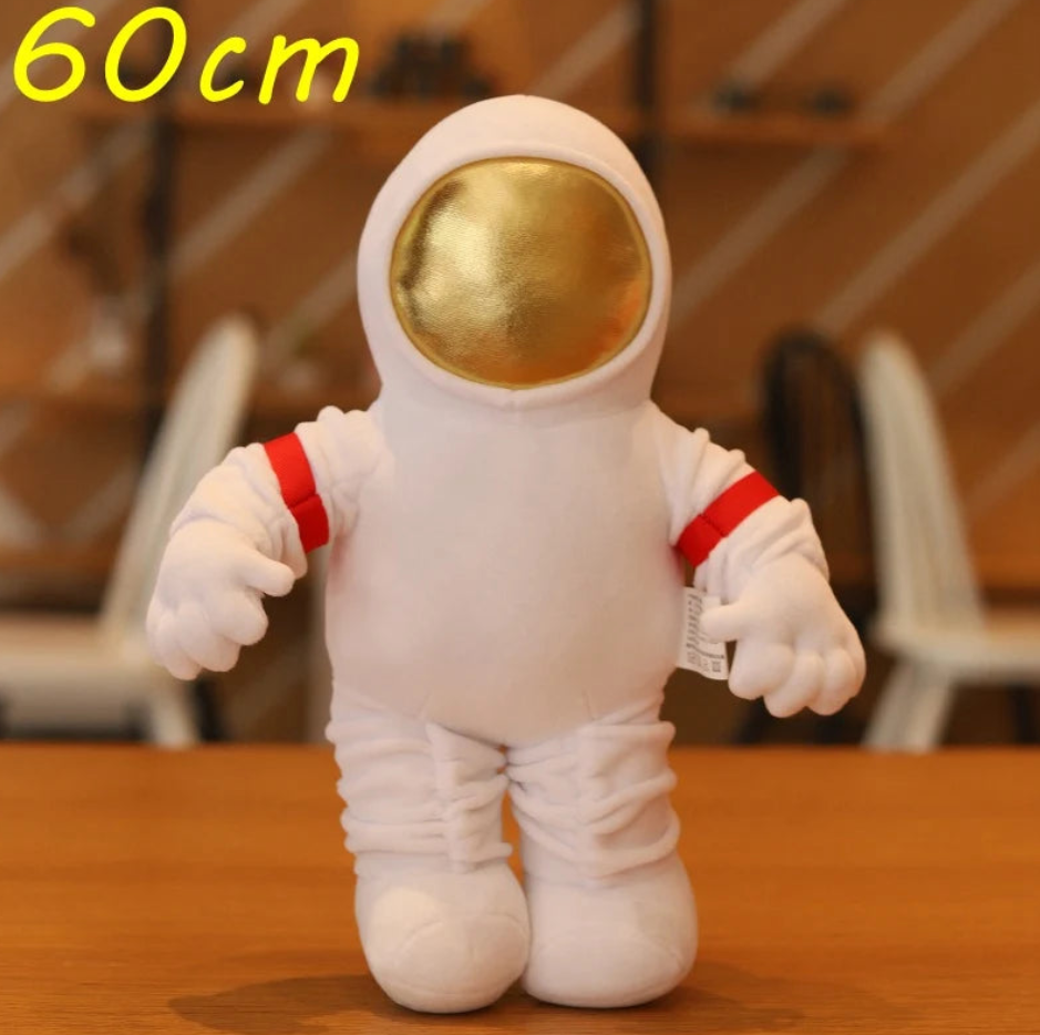 Space Series (Astronaut/Rocket) Plush Toys 33/60cm - Grey/White/Pink